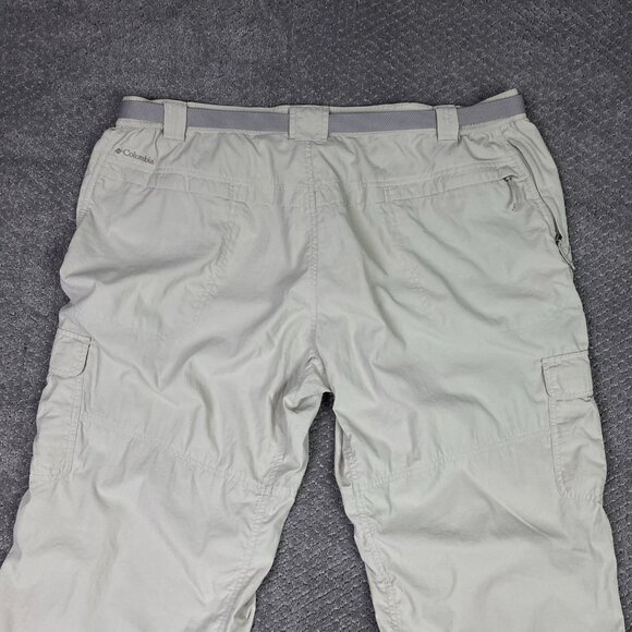 Columbia Insect Blocker Cargo Pants Men's XXL 34 Beige Belted Hiking Outdoor - Picture 8 of 15